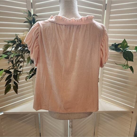 FREE PEOPLE SIZE MEDIUM TERESE OVERSIZED VELVET TOP - Picture 6 of 8